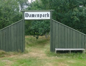 green wooden damenpark entrance arch thumbnail