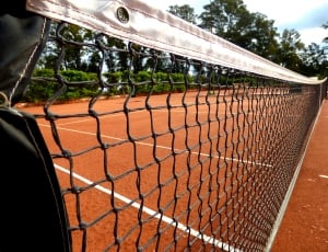 white and black tennis net thumbnail