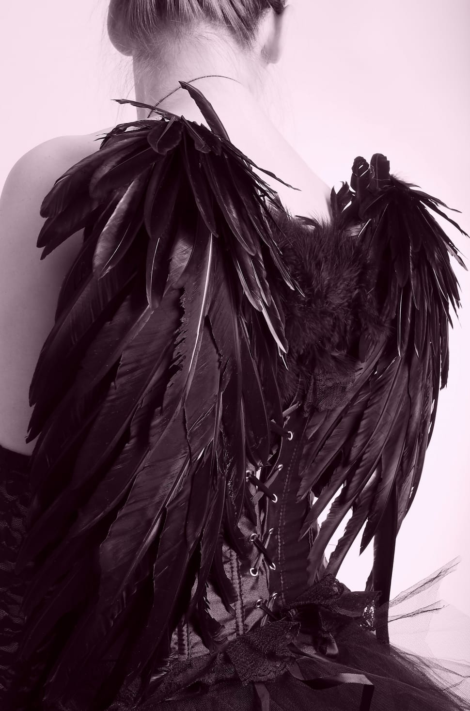 women's black angle wings free image | Peakpx