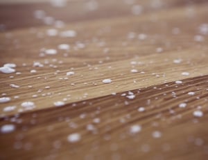 brown wooden surface with white powder thumbnail