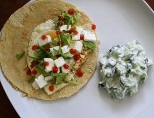 egg and salad with white cheese thumbnail