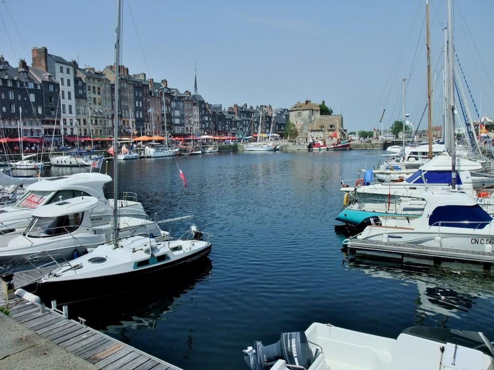 Honfleur, Normandy, Port, Harbor, Old, nautical vessel, moored preview