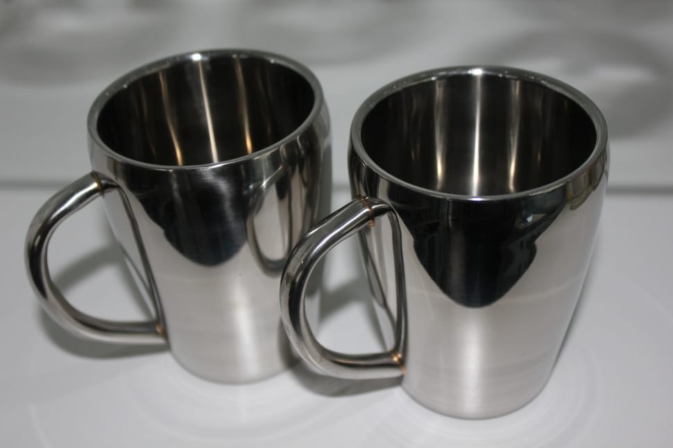 2 stainless steel mugs preview