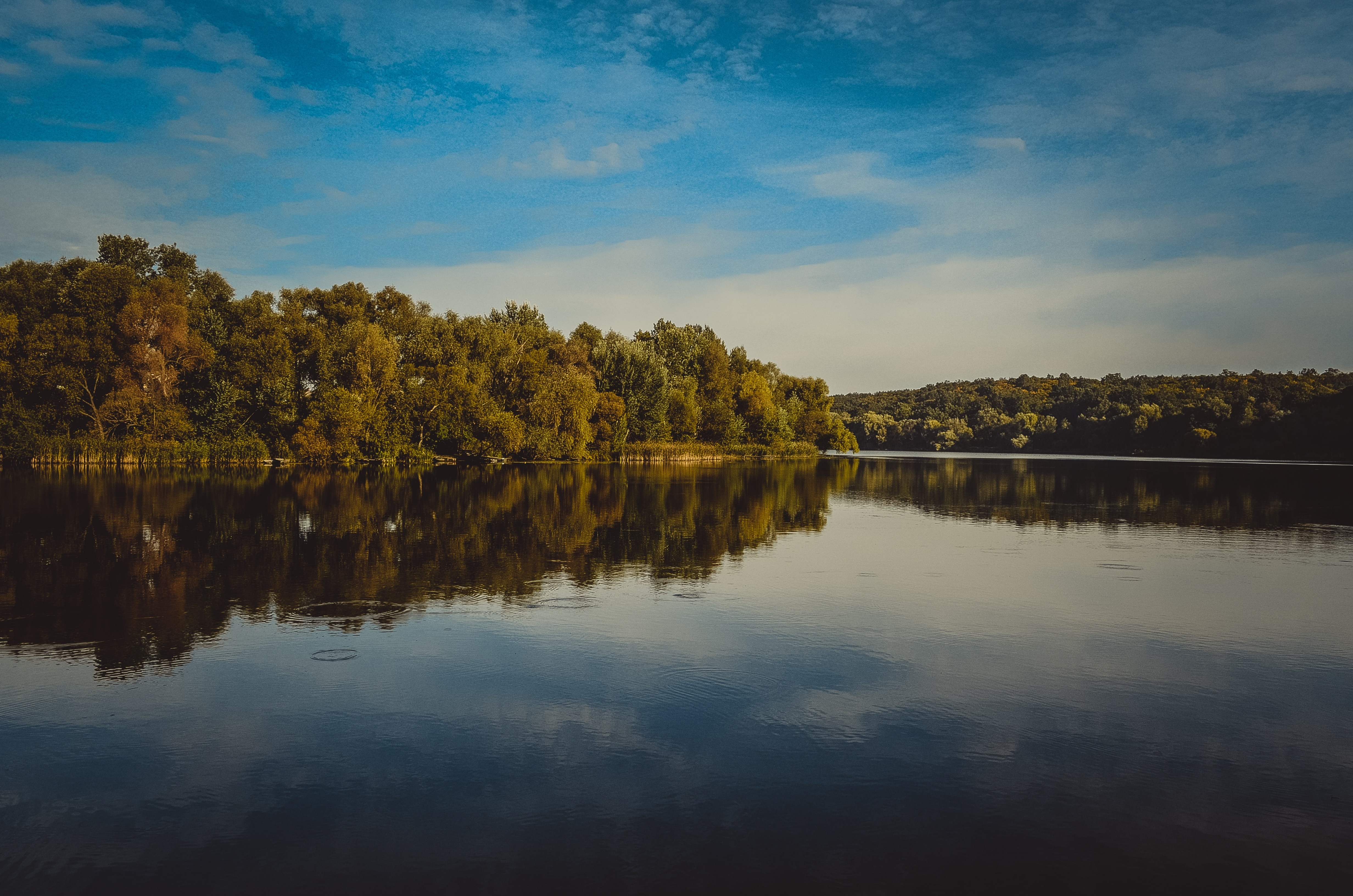 Dawn, Landscape, Nature, Morning, River, reflection, lake