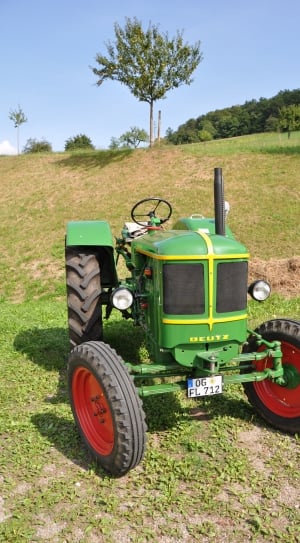 Tractor, Oldtimer, Agriculture, Tractors, grass, tree thumbnail