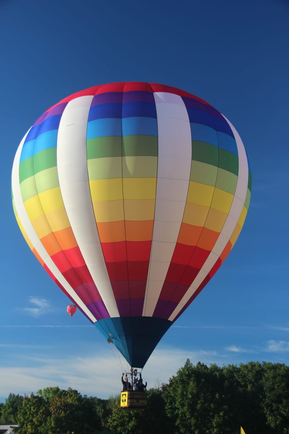 white red yellow and blue hot air balloon preview