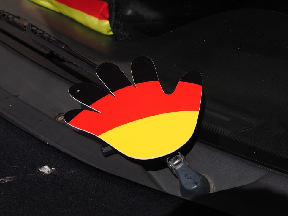 Hand, Flag, Red, Germany Colors, Black, red, black color preview