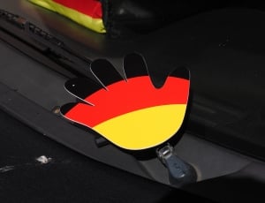 Hand, Flag, Red, Germany Colors, Black, red, black color thumbnail