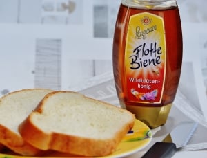 two brown slice bread with flotte beine bottle thumbnail