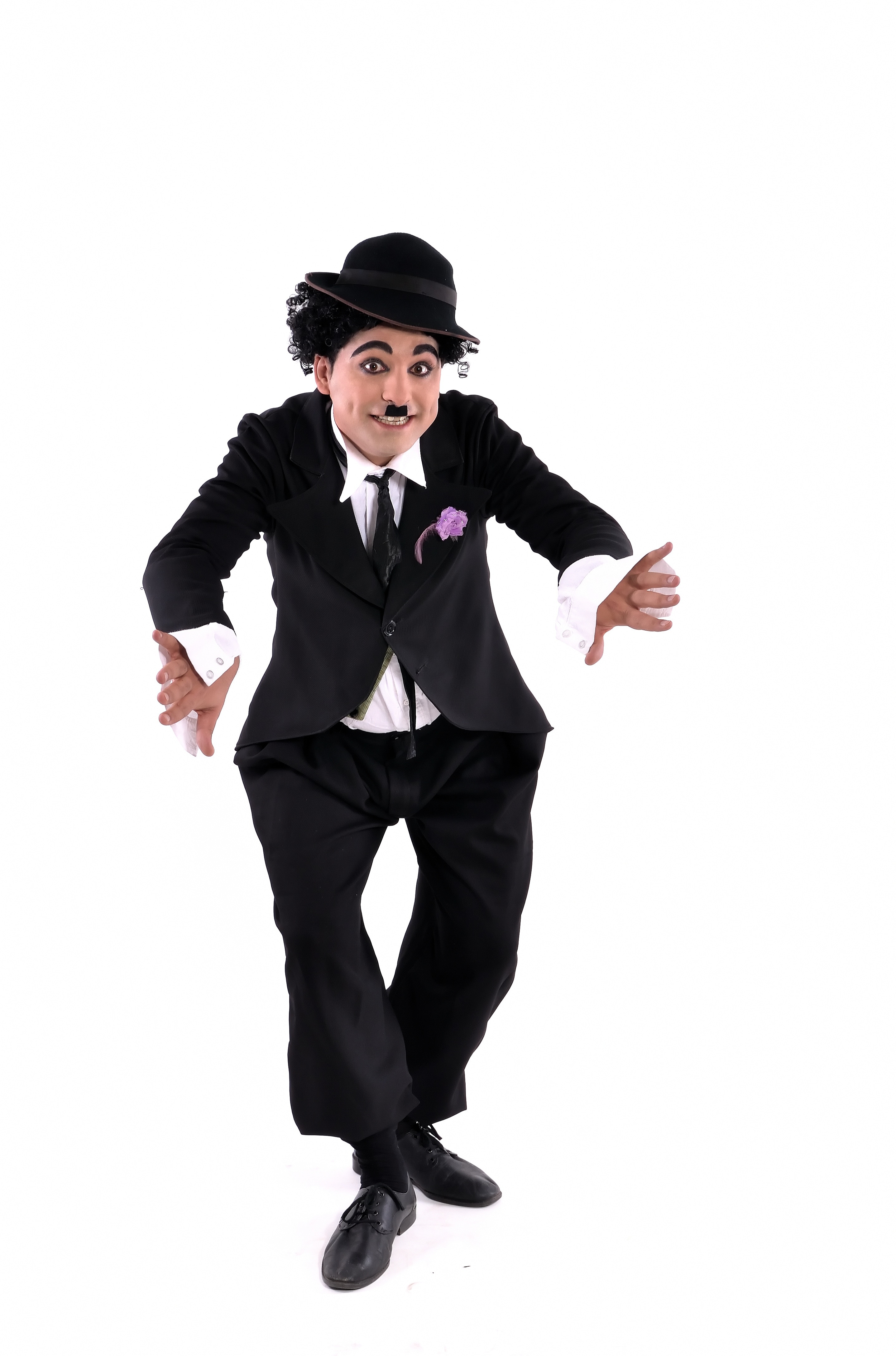 men's black and white suit jacket charlie chaplin suit costume